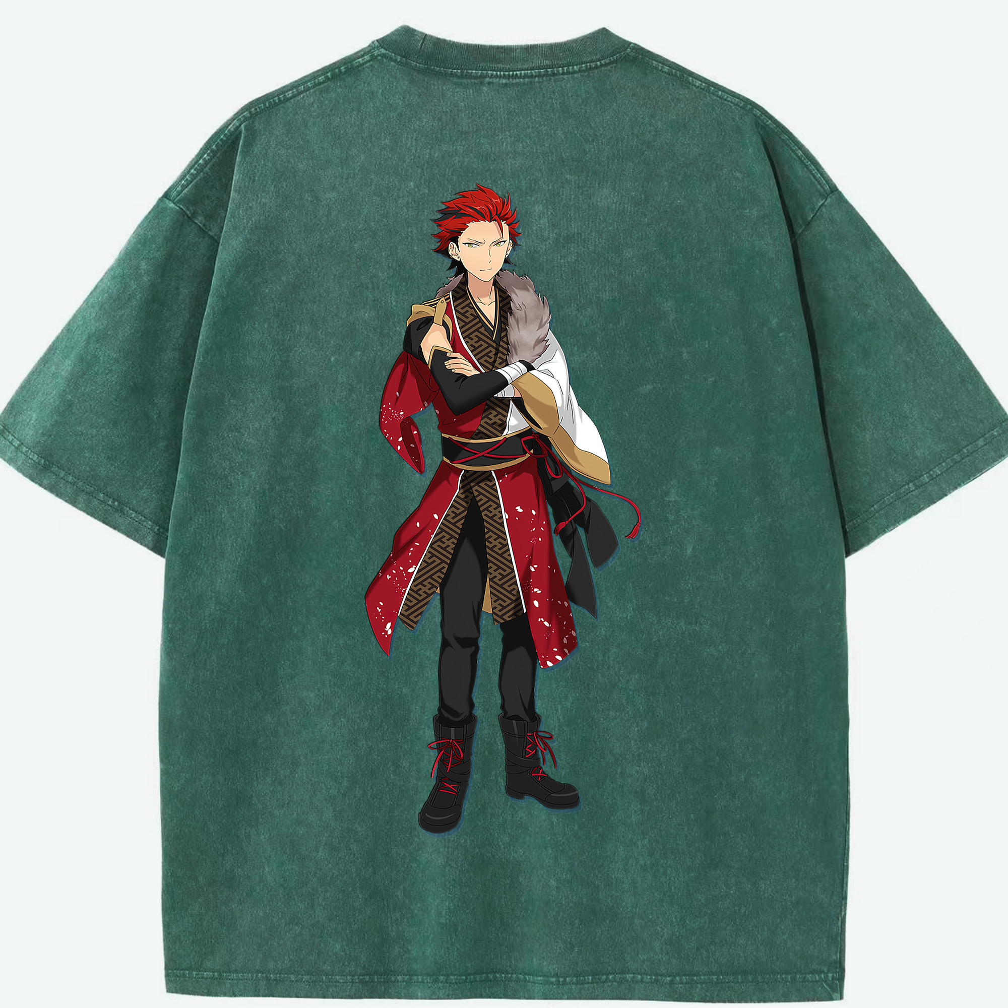 （画像用） あんさんぶるスターズ! Ensemble Stars 綿100% ヴィンテージ風 半袖Tシャツ（背面プリント）